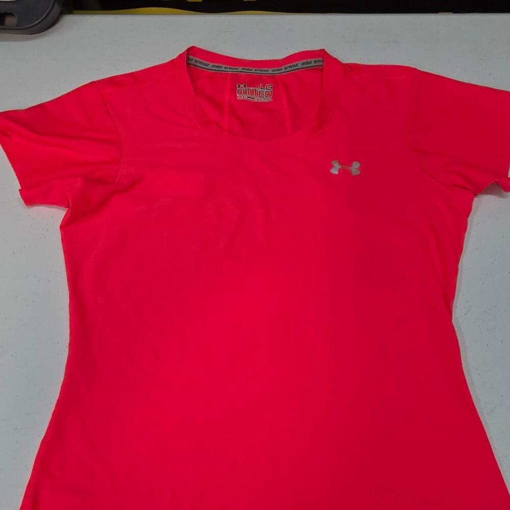 Under armour heatgear fitted pink